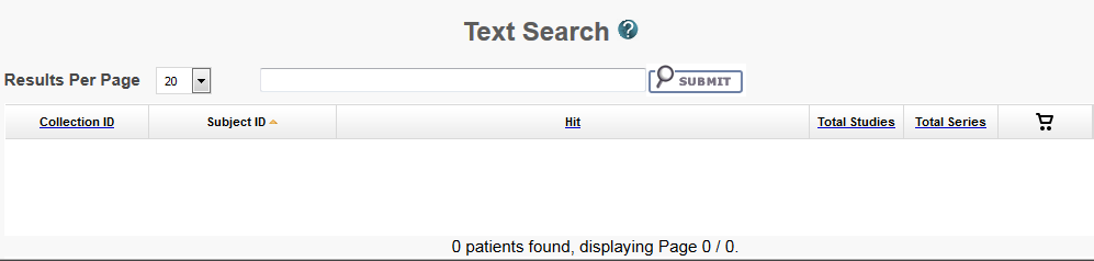 empty text search fields