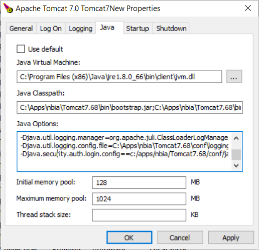 Apache Tomcat 7.0 New Properties