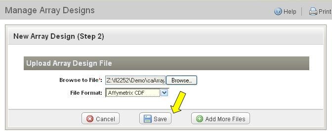 Screenshot showing Submit files to upload
