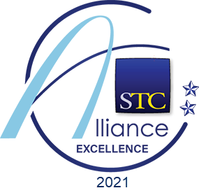 Badge for winning an Excellence award in the STC 2021 Alliance Competition.