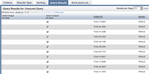 Screenshot of 'Query Results' tab showing updated results including annotation data