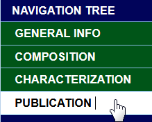 Navigation Tree with Publication selected