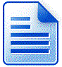 The Document icon, which is a graphic representation of a page of text